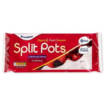 Yogurt & Fruit Compote Blackberry & Raspberry and Red Cherry Splitpots (6)