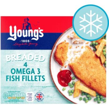 Young's Simply Breaded Omega 3 Fish Fillets (400g)