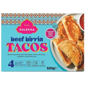 Zulekha Halal Beef Birria Tacos (520g)