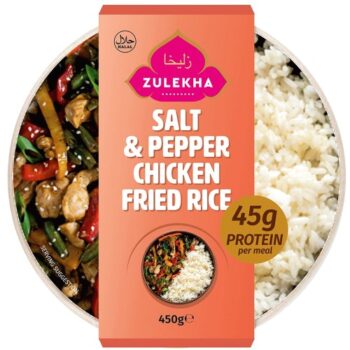 Zulekha Halal High Protein Salt And Pepper Chicken Fried Rice (450g)