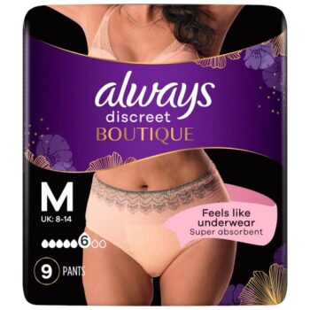 Always Discreet Boutique Incontinence Pants Plus Medium Peach (9)