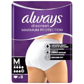 Always Discreet Heavy Incontinence Maxi Pants 8 Drops M 8Cx2 (8)