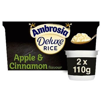 Ambrosia Apple & Cinnamon Flavour Deluxe Rice (2 x 110g, 220g)
