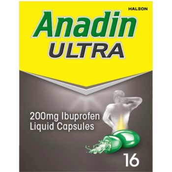 Anadin Ultra Ibuprofen Pain Relief Liquid Capsules (16 x 200mg)