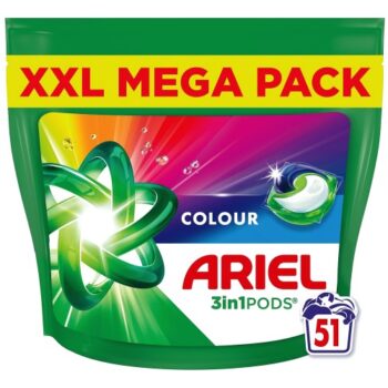 Ariel Colour All-in-1 Pods Washing Liquid Capsules 51 Washes