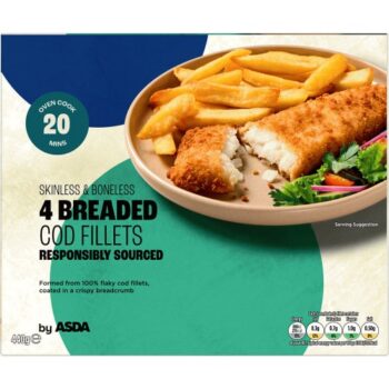 ASDA 4 Breaded Cod Fillets