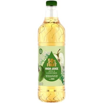 ASDA 50% Fruit High Juice Apple & Elderflower (1 Litre)