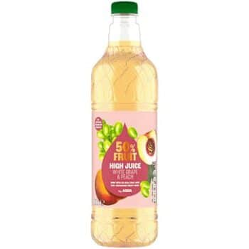 ASDA 50% Fruit White Grape & Peach High Juice (1 Litre)
