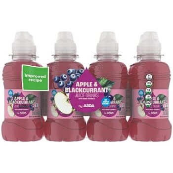 ASDA Apple & Blackcurrant Juice Drinks (8 x 200ml)