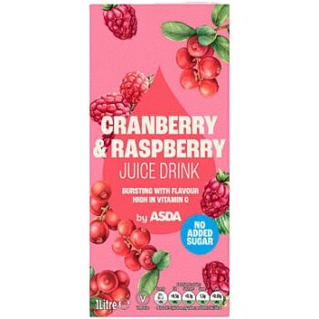ASDA Cranberry & Raspberry Juice Drink (1 Litre)