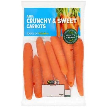 ASDA Crunchy & Sweet Carrots (500g)