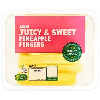 ASDA Juicy & Sweet Pineapple Fingers (200g)