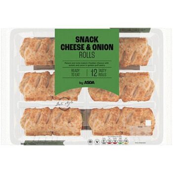 ASDA Snack Cheese & Onion Rolls (12 x 30g, 360g)