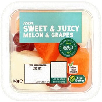 ASDA Sweet & Juicy Melon & Grapes (160g)