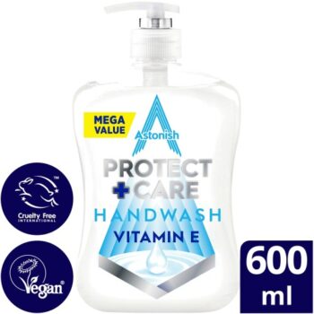 Astonish Protect + Care Anti-Bacterial Handwash Moisture & Vitamin E (600ml)