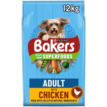 Bakers Adult Dry Dog Food Chicken & Vegetables (12kg)