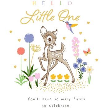 Bambi Congratulations Baby Little One Card