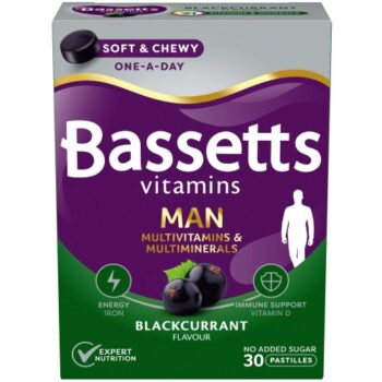 Bassetts Vitamins Man Multivitamins & Blackcurrant 30 Pastilles (30)
