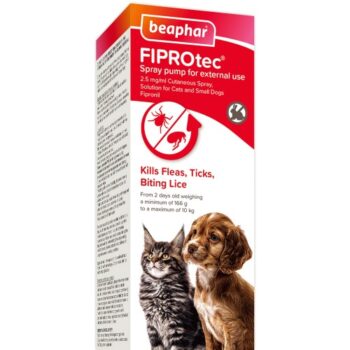 Beaphar Fiprotec Flea & Tick Spray Treatment For Cats & Dogs (100ml)