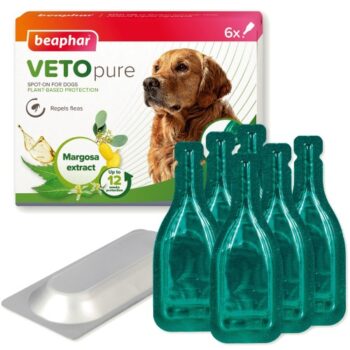 Beaphar Vetopure Flea Protection Spot-On For Dogs Over 15 Kg 6 Pipettes