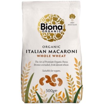Biona Organic Whole Macaroni Pasta (500g)