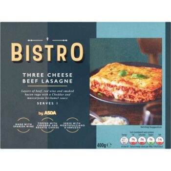Bistro by ASDA Three Cheese Beef Lasagne