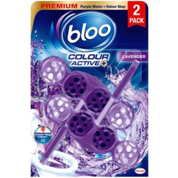 Bloo Colour Active Lavender Toilet Rim Blocks (2 x 50g)