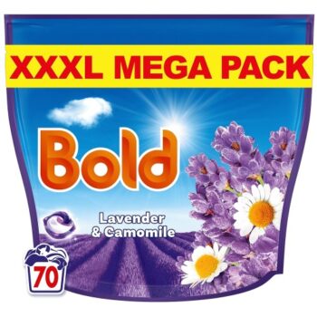 Bold 3in1 Pods Washing Capsules Lavender & Camomile 70 Washes (1372g)