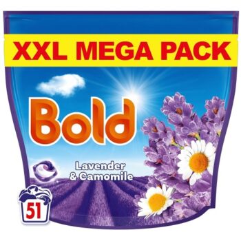 Bold All-in-1 Pods Washing Capsules Lavender & Camomile 51 Washes