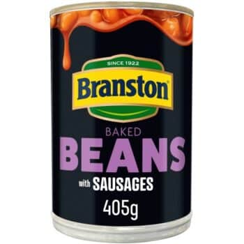 Branston Baked Beans & Sausages in Tomato Sauce (405g)