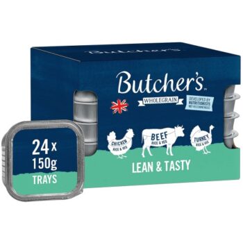 Butcher's Lean & Tasty Low Fat Dog Food Trays (24 x 150g)