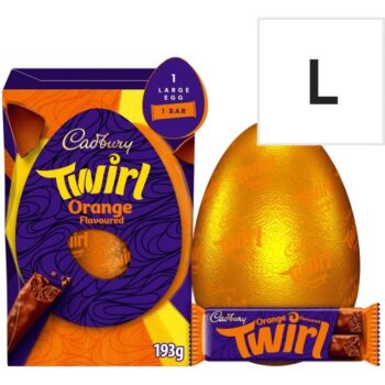 Cadbury Twirl Orange Shell Egg (193g)