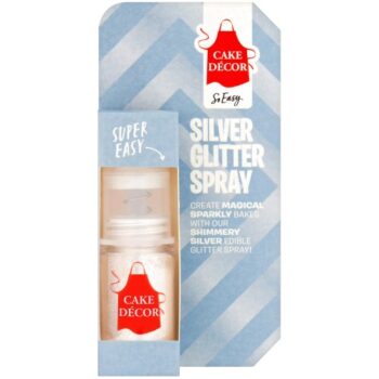 Cake Decor Silver Glitter Spray (4g)
