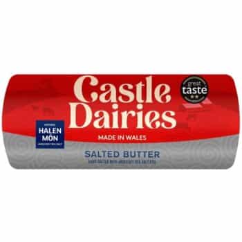Castle Dairies Welsh Butter with Halen Mon's Sea Salt (200g)