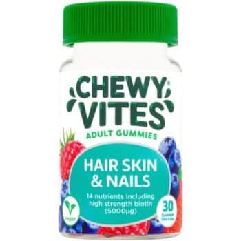 Chewy Vites Adult Gummies Hair Skin & Nails Multivitamin Fruit Flavour (30)