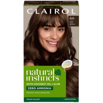 Clairol Natural Instincts Vegan Semi-Permanent Hair Dye 6A Light Cool Brown