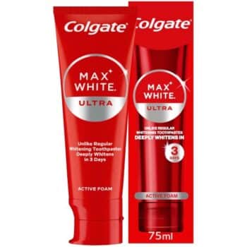Colgate Max White Ultra Active Foam Whitening Toothpaste (75ml)
