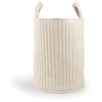 Cuddleco Large Laundry Storage Basket Cashmere Waffle