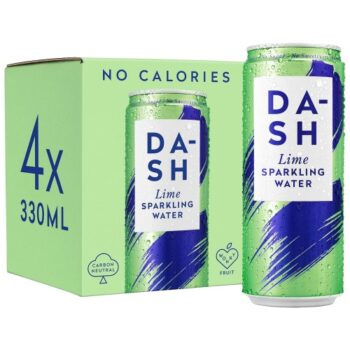 Dash Sparkling Lime Infused Water (4 x 330ml)