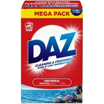 Daz Washing Powder Whites & Colours 80 washes (4kg)