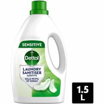 Dettol Laundry Sanitiser Antibacterial Liquid Additive Sensitive (1.5 Litre)