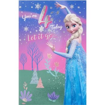 Disney Frozen 4th Birthday Card