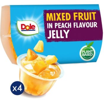 Dole Mixed Fruit In Peach Jelly (4 x 123g)