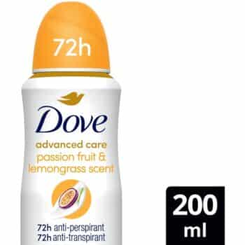 Dove Advanced Care Passion Fruit & Lemongrass Antiperspirant Spray (200ml)