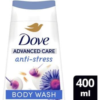 Dove Anti-Stress 24hr Moisturisation Advanced Care Body Wash Shower Gel Chamomile & Oat Milk (400ml)