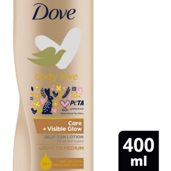 Dove Visibleglow Self Tan Body Lotion Fair to Medium Gradual (400ml)
