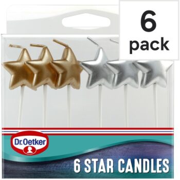 Dr. Oetker 6 Star Candles (6)