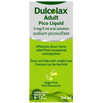 Dulcolax Adult Pico Liquid 5 mg Oral Solution Dulcolax Twelve Adult Liquid Adult Pico Liquid Oral Solution (100ml)