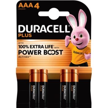 Duracell Plus AAA Power Boost 4Each (4)