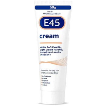 E45 Dermatological Moisturising Cream for Dry Skin & Eczema (50g)